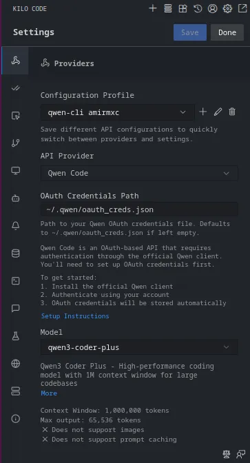 kilo code setup